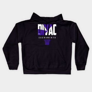 Divac Sacramento Basketball Warmup Kids Hoodie